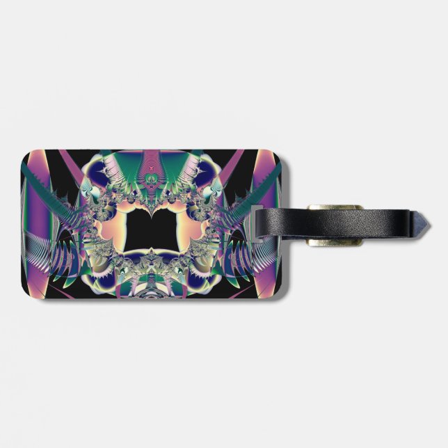 Dunkle Fantasie Gepäckanhänger (Rückseite horizontal)