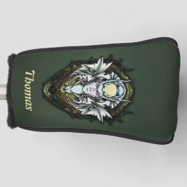 Dunkle Fantasiewesen mit Flügeln. Golf Headcover