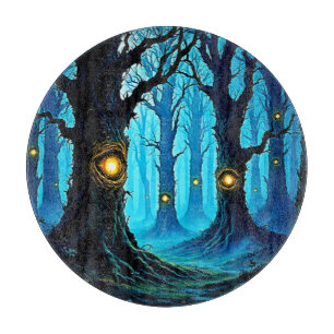 Dunkle Fantasy-Augenwald-Design Schneidebrett