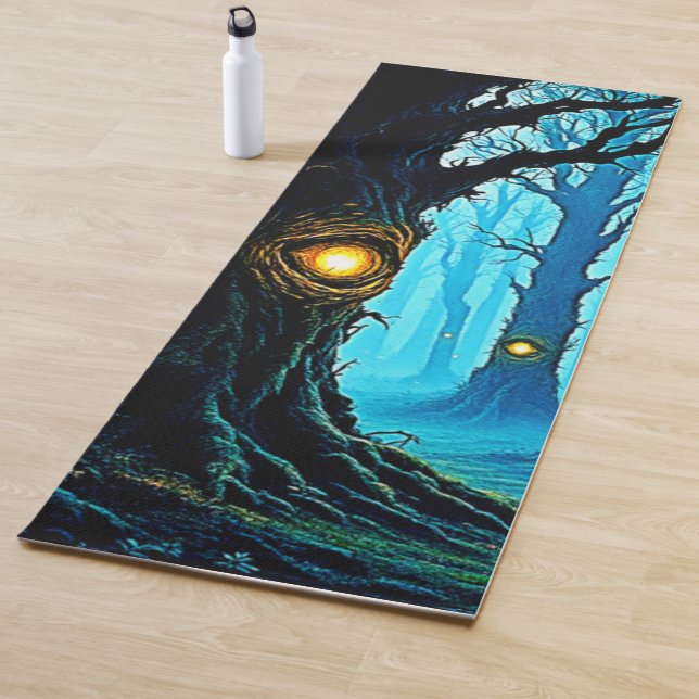 Dunkle Fantasy-Augenwald-Design Yogamatte (Beispiel)