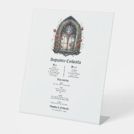 Dunkle Fantasy Castle Gotische Hochzeit Sockelschild