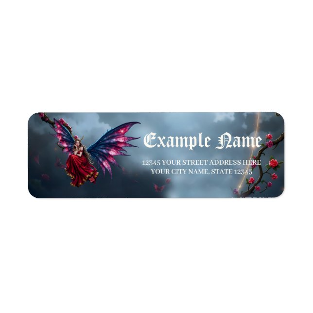 Dunkle Fantasy Fee Königin mit Schmetterlingsflüge (Vorne)