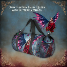Dunkle Fantasy Fee Königin mit Schmetterlingsflüge
