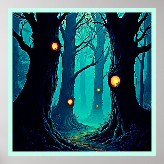 Dunkle Fantasy Forest Mystery Poster (Vorne)