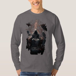 Dunkle Fantasy Kapuzenzauberer Okkult Langarmshirt T-Shirt