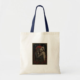 Dunkle Fantasy-Ritter-Liebhaber-Schlafzimmer-Wandd Tragetasche