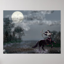 Dunkle Fantasy-Ritter-Wandkunstposter
