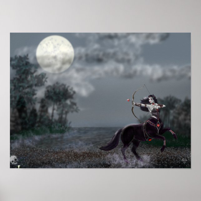 Dunkle Fantasy-Ritter-Wandkunstposter Poster (Vorne)