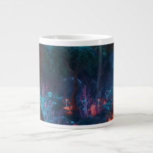 Dunkle Fantasy-Waldkunst-Kaffeetasse Jumbo-Tasse