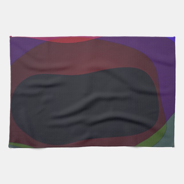 Dunkle Farbe Abstrakt 716 Geschirrtuch (Horizontal)