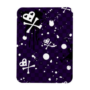 Dunkle FarbeEmo Muster mit Farbe Magnet