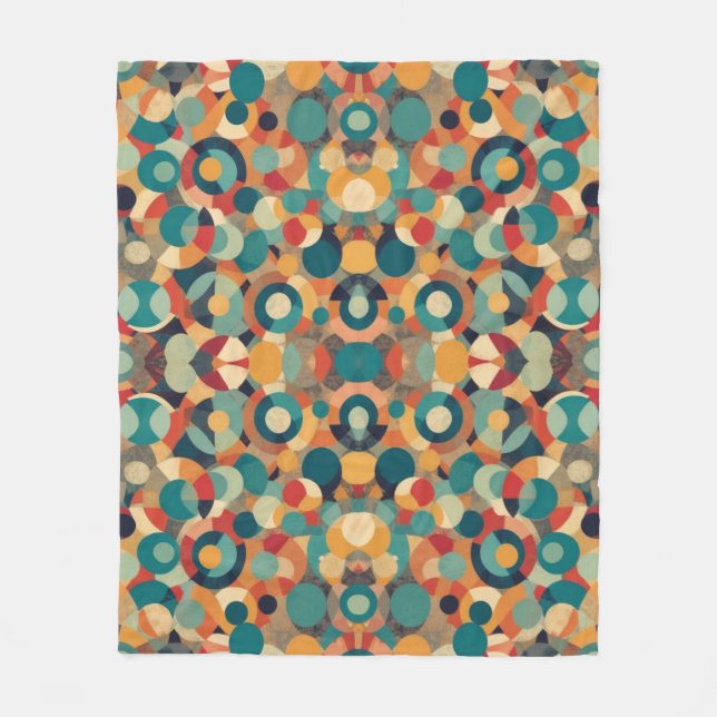 Dunkle Farben zeitgemäßes Design Fleecedecke (Vorderseite)