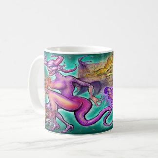 Dunkle Fee Kaffeetasse