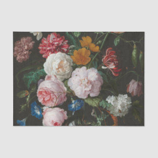 Dunkle Flora Stillleben Seidenpapier