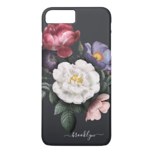 Dunkle Floral auf schwarz Unverkennbar Case-Mate iPhone Hülle