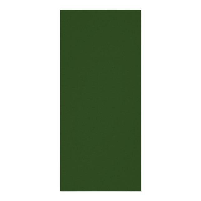 Dunkle Forest Green Rack Card Werbekarte (Vorne)