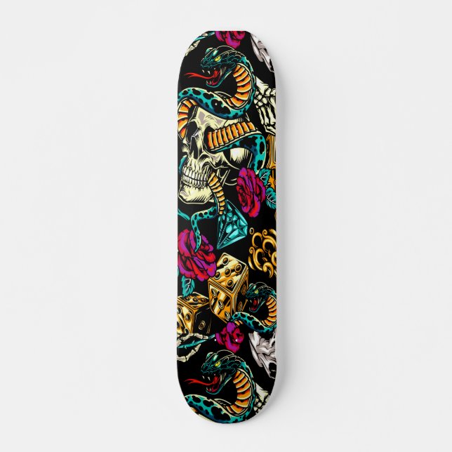 Dunkle Gedanken Skateboard (Vorne)