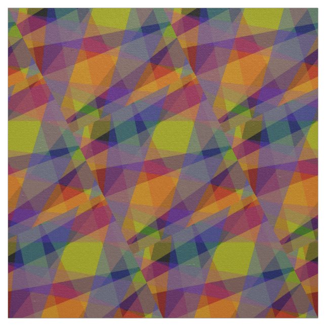 Dunkle Geometrie - Gewebe aus Baumwollgewebe Stoff (Muster)