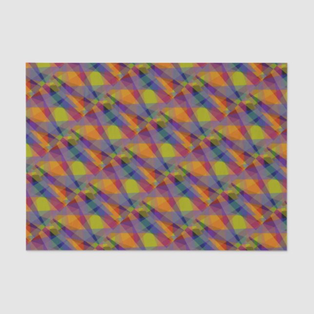 Dunkle Geometrie - Gewebepapier Seidenpapier (Vorderseite)