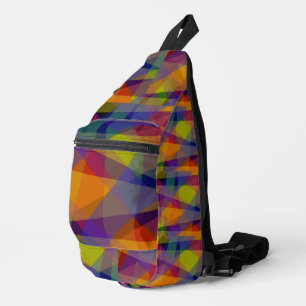 Dunkle Geometrie - Schultasche Crossbody Bag