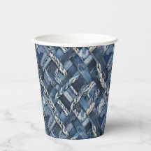 Dunkle gestörte Denim Patchwork und Braids