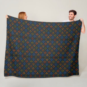 Dunkle gestreifte geometrische Kunstdecke Fleecedecke