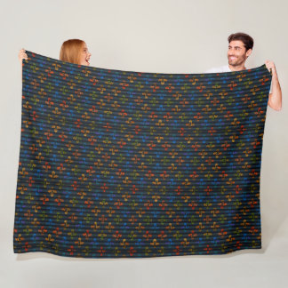 Dunkle gestreifte geometrische Kunstdecke Fleecedecke