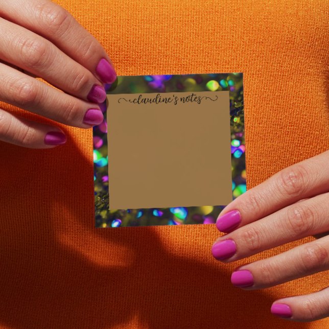 Dunkle Gold-Sparkling Post-it Klebezettel (Von Creator hochgeladen)