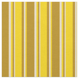 Dunkle Goldene Streifen, Gelb und Tan farbige Stre Stoff