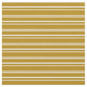 Dunkle Goldene Streifen und weiße farbige Streifen Stoff