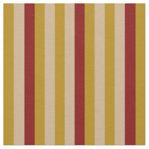 Dunkle Goldenrod, Tan und Maroon farbige Streifen Stoff