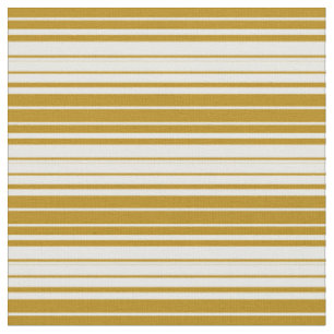 Dunkle Goldenrod und weiße Linien Stoff