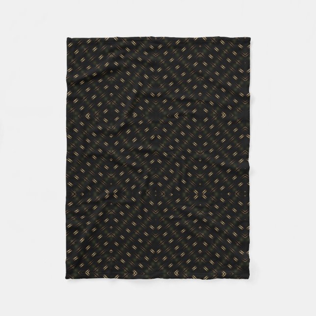Dunkle Goldfleck-Textur-Fliesblanke Fleecedecke (Vorderseite)