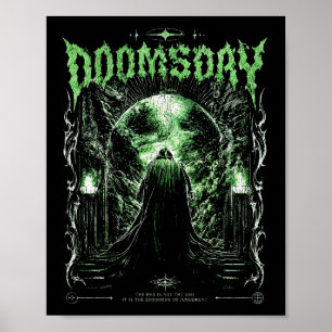 Dunkle Gothic-Apokalypse-Sense-Reaper-Grünes Jüngs Poster