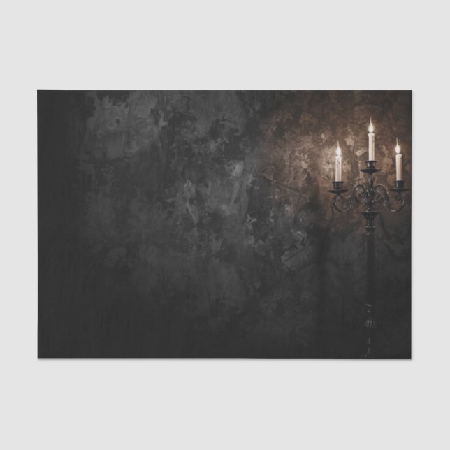 Dunkle Gothic-Damaskus Tapete Decoupage Papier – V (Vorderseite)