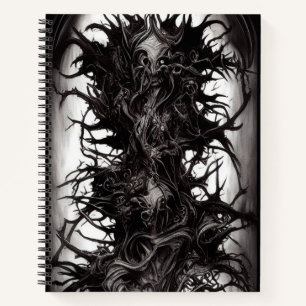 Dunkle Gotik Kunst Dunkle Vile Biomatter Sketchbad Notizbuch