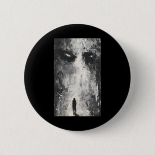 Dunkle Gotische Dämonenweg Horror Art Evil Grunge Button