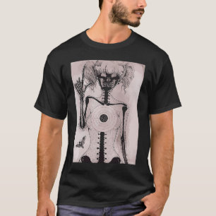 Dunkle Grunge Emo Teenager Mädchen mit Modegotik T-Shirt