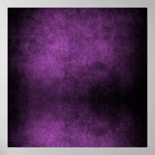 Dunkle Grunge Hintergrund - Lila leicht Poster