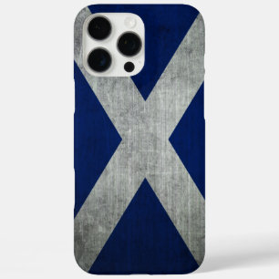 Dunkle Grunge Schottland-Flagge iPhone 16 Pro Max Hülle