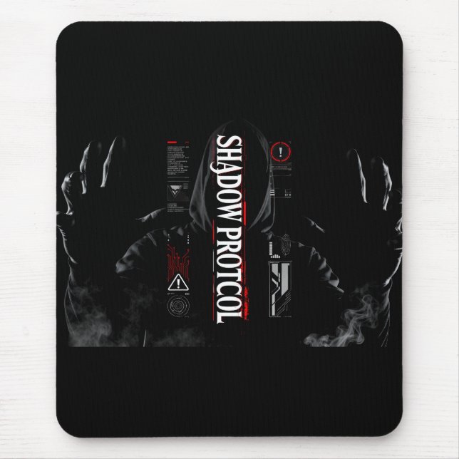 Dunkle Hacker-Cyberpunk-Gaming-Mauspad Mousepad (Vorne)