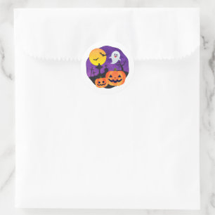 Dunkle Halloween-Ästhetik-Aufkleber Runder Aufkleber
