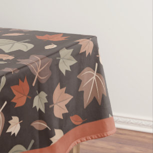 Dunkle Herbstblätter Tischdecke Herbst Esszimmer