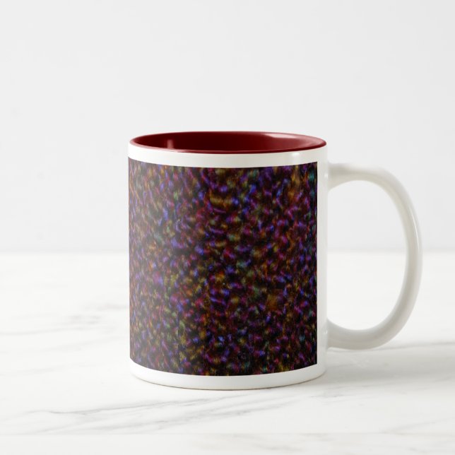 Dunkle Herbstfarben "Gestrichen" Tasse (Rechts)