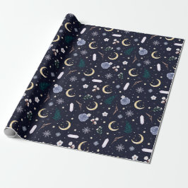 Dunkle Hexe Weihnachten Weihnachtswrapping Paper Geschenkpapier