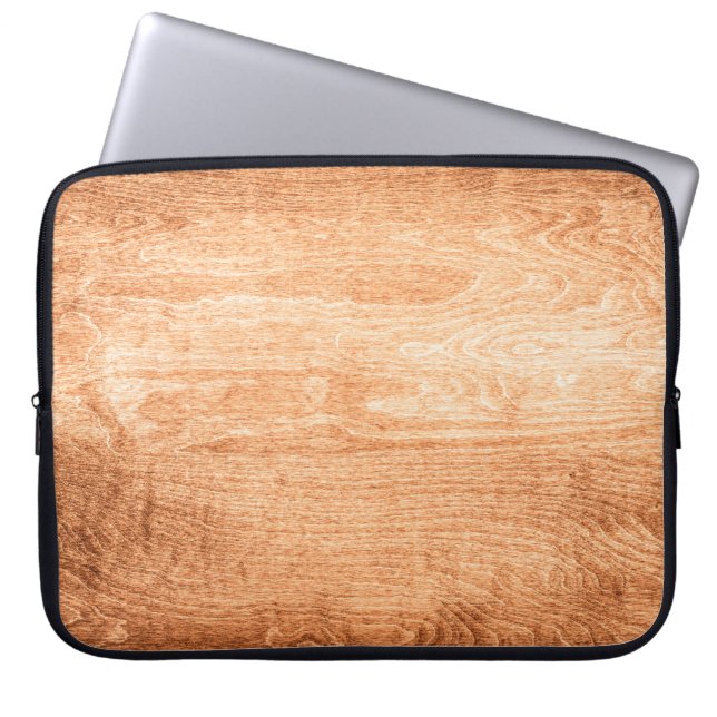 Dunkle Holzstruktur mit der alten Natur Laptopschutzhülle (Vorderseite)
