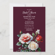 Dunkle hübsche rosa weiße rote Rosen Brautparty