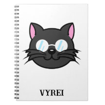 Dunkle Katze Schwarze Katze Gray Cat Tragen Brille