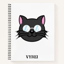 Dunkle Katze Schwarze Katze Gray Cat Tragen Brille