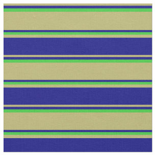 Dunkle Khaki, Blau und Zitronengrün farbiges Muste Stoff